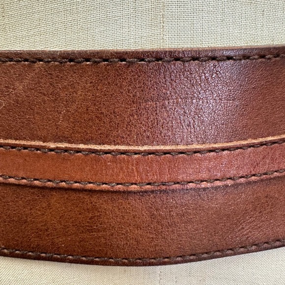 Ralph Lauren Brown Leather O Ring Belt Genuine Leather Size Medium - Picture 11 of 13